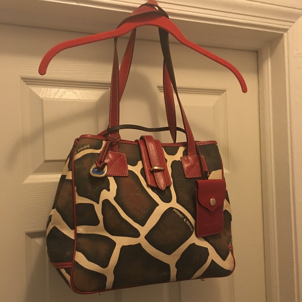 Dooney and Bourke Giraffe Print Handbag Tote